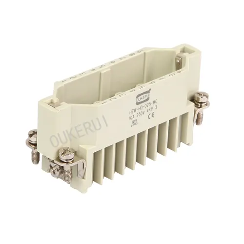 25 Pin 10A Heavy Duty Conector Tată Inserție