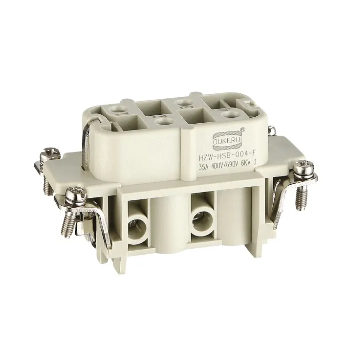 4 pini 40A Conector Heavy Duty Inserție mamă